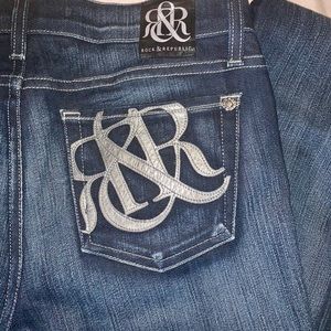 Rock & Republic Jeans w/ signature leather R’s